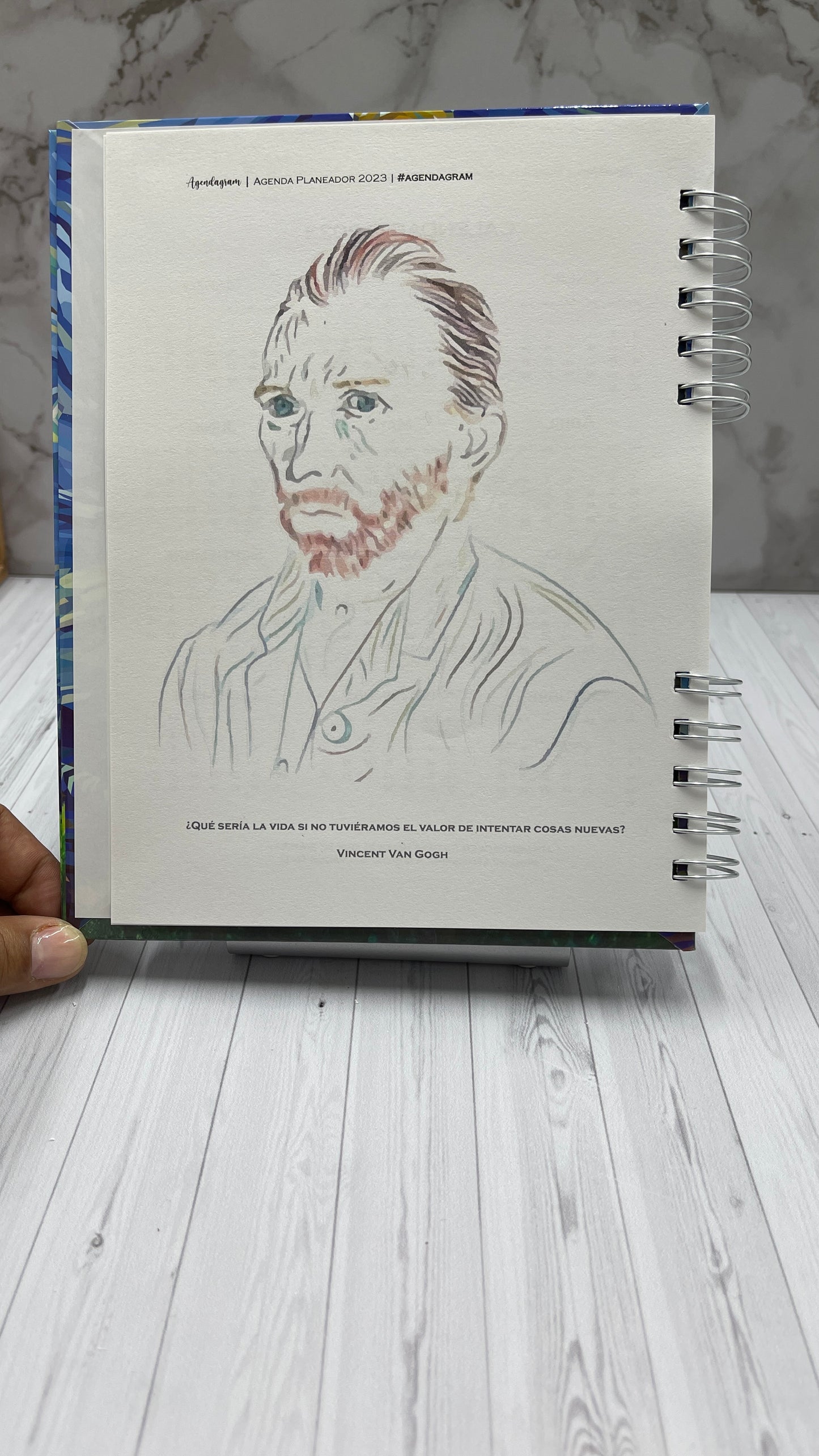 Planeador Semanal Obras de Arte - Agenda Semanal - VanGogh Dalí