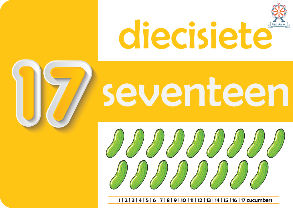Flash Cards - Numbers- iNMente UnaNoria
