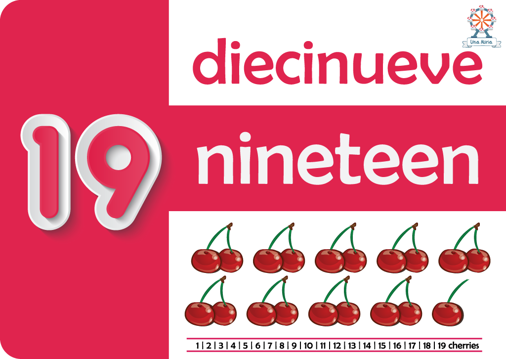 Flash Cards - Numbers- iNMente UnaNoria