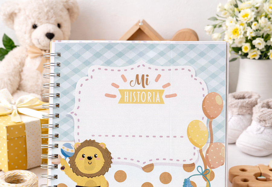 Página “Mi historia” del diario de bebé Una historia de amor de iNMente.