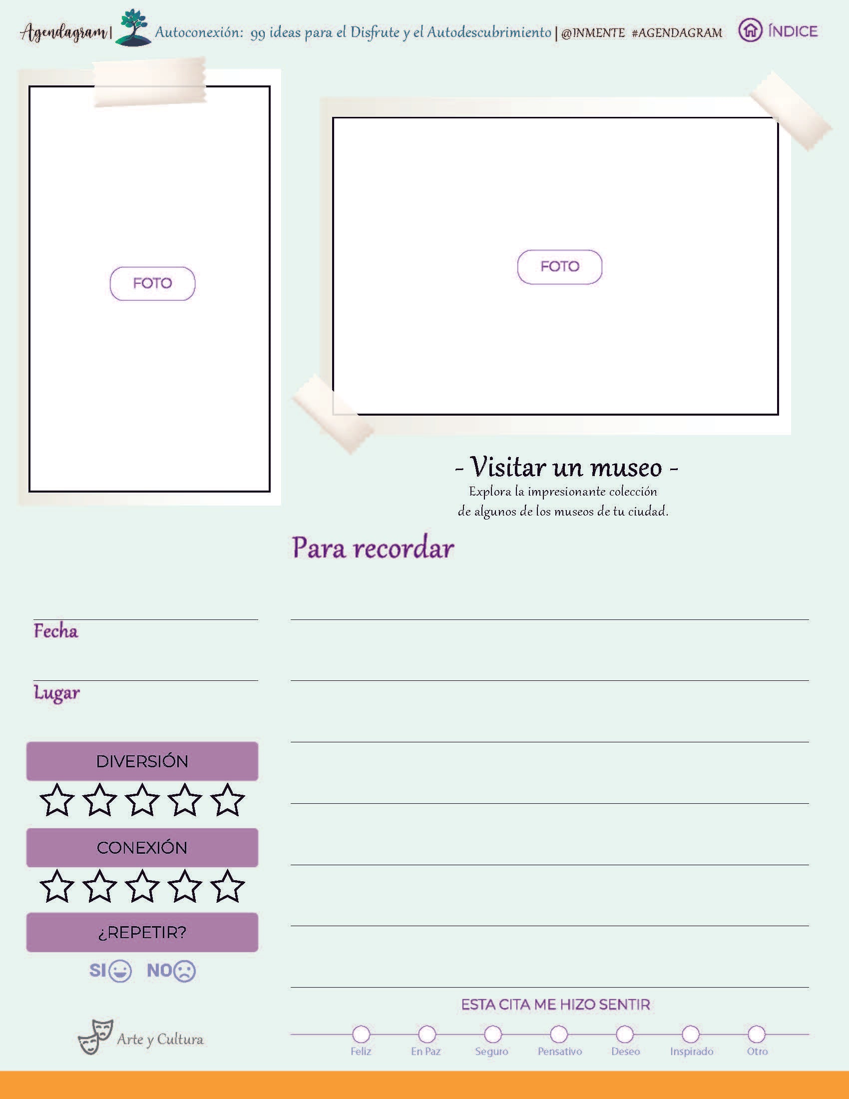Autoconexión: 99 Ideas para el Disfrute y el Autodescubrimiento (Diario Digital de actividades invidual)