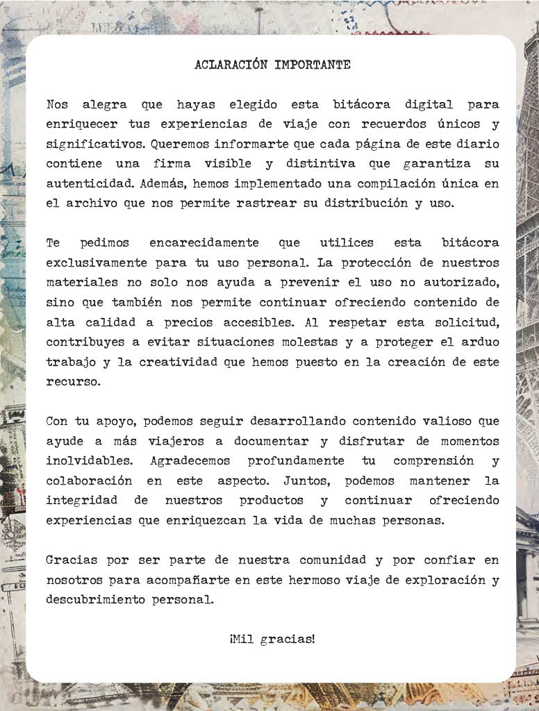 Bitácora de viajes:  Documenta hasta 90 viajes (Diario Digital de viajes)