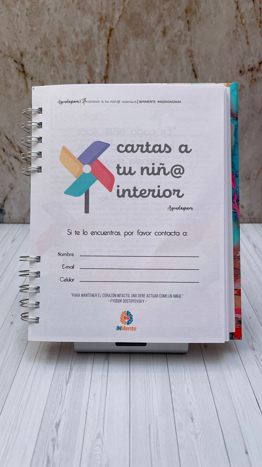 Diario Cartas al niño interior - Innerchild - iNMente Agendagram