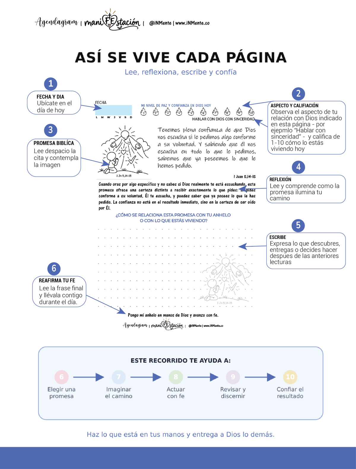 Diario de Manifestación Digital - Devocional - iNMente Agendagram