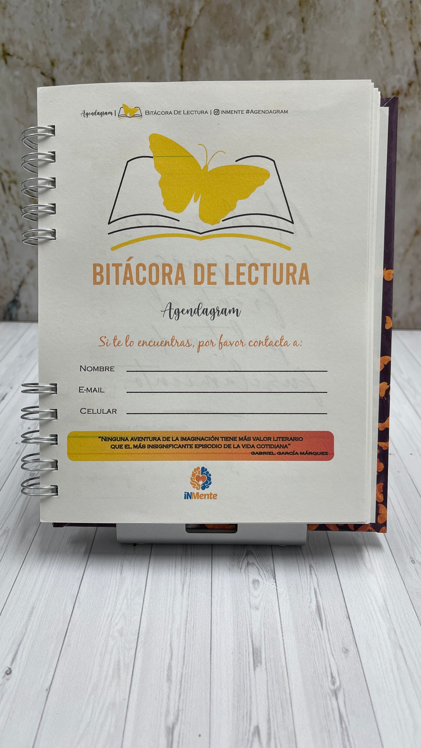 Bitácora de Lectura Ambientada en Gabo - Diario de lecturas - iNMente Agendagram